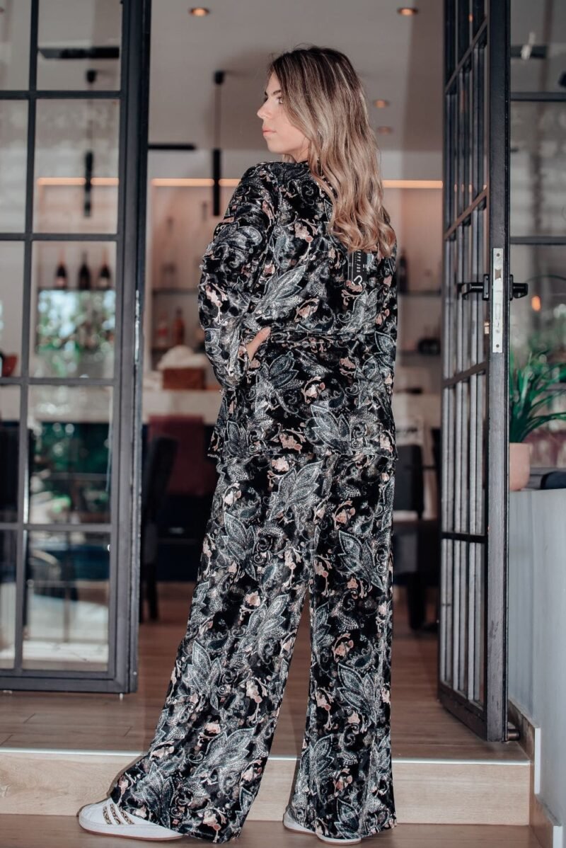 Βελούδινο Twin Set με Σχέδιο