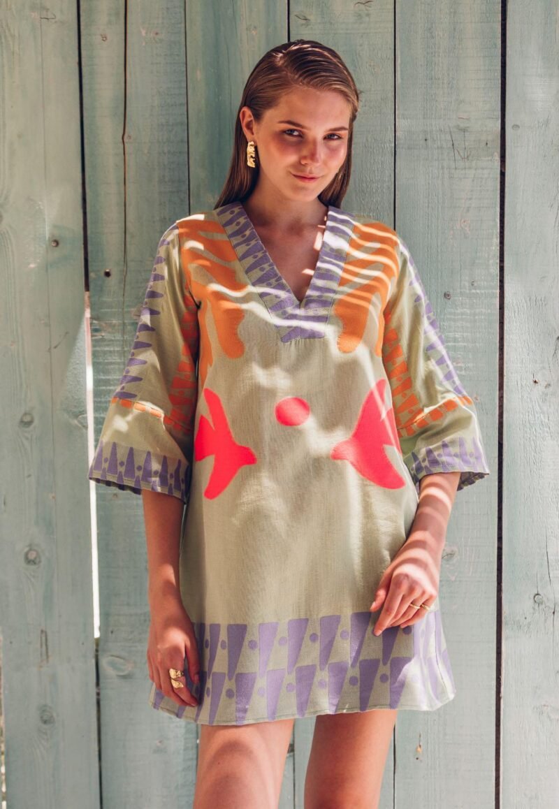 Μίνι φόρεμα boho - NEMA
