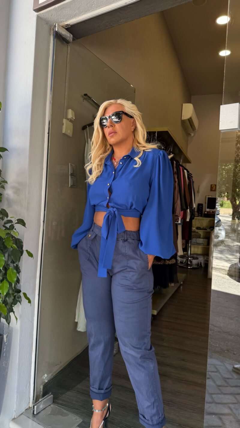 Ψηλόμεσο Παντελόνι με Λάστιχο